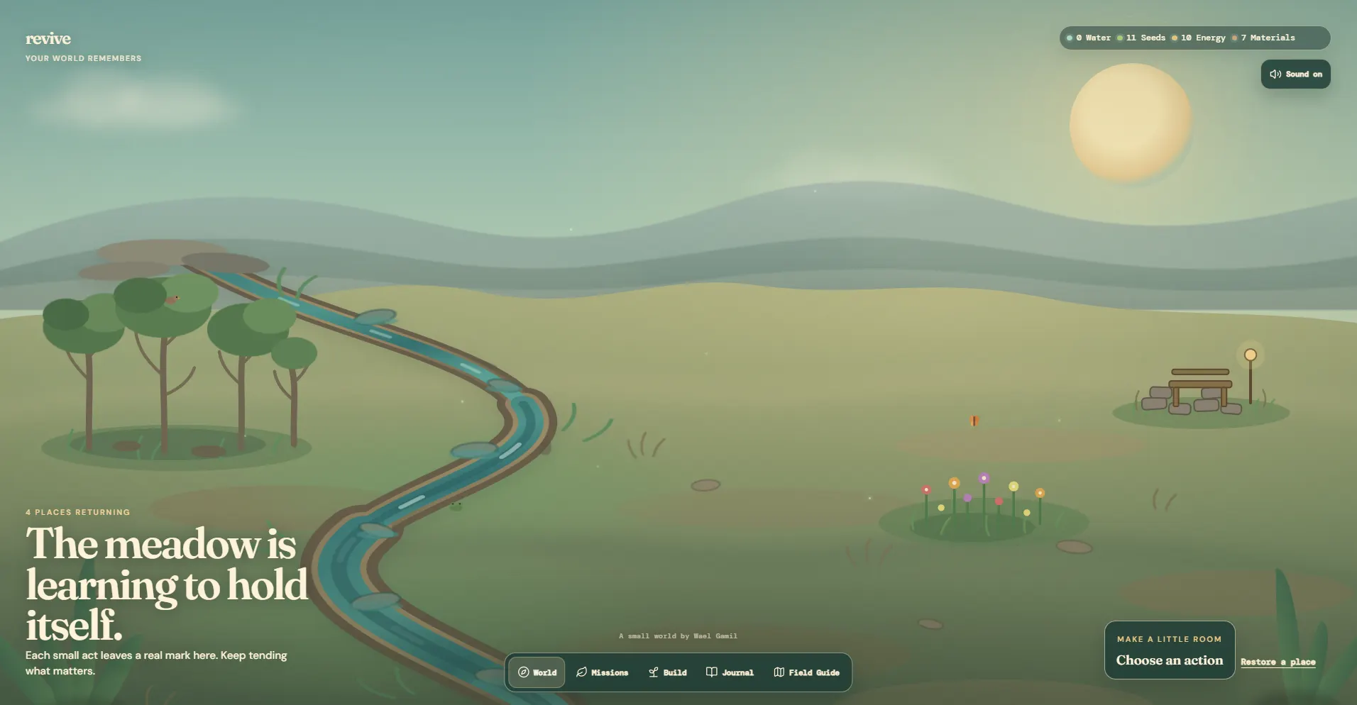 Revive restored meadow experience